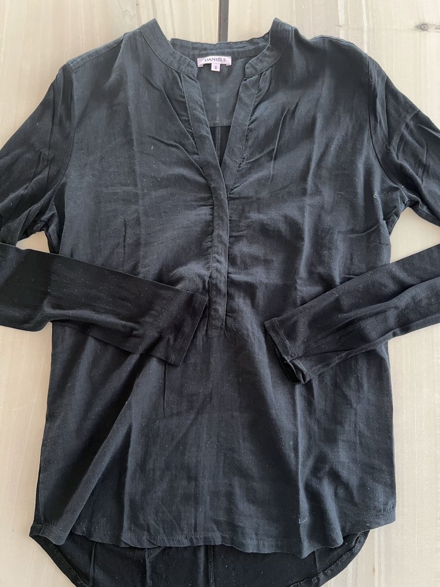 Camicette: Bluse langarm schwarz, Gr. S – Usato da Fraubrunnen venduto da Vpeck