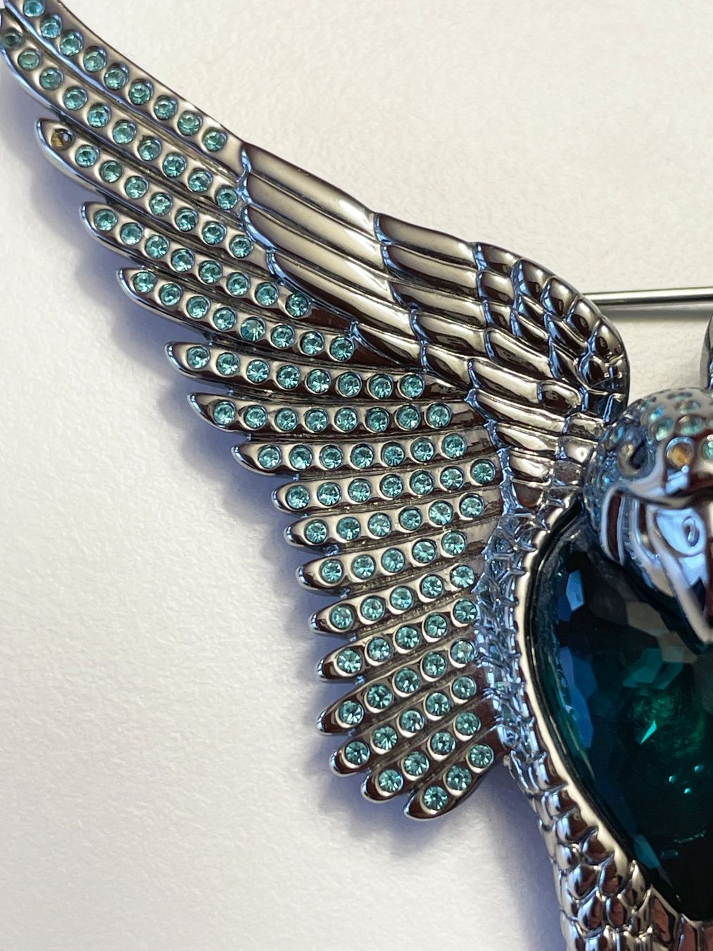 Swarovski Spille & Fermagli: Vogel-Brosche von Swarovski – Usato da Chur venduto da elifor 1