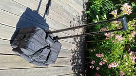 Reisetasche schwarz mit Rollen und Griff sehr guter Zustand