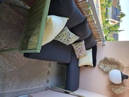 À vendre canapé de balcon avec méridienne