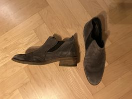 Paul Green Wildleder-Stiefeletten grau Grösse 39