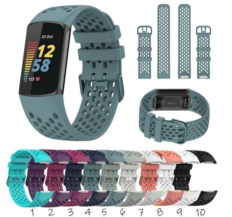 Bracciali & Braccialetti: Armband bracelet Silikon V46 für Fitbit Charge 5 / 6 – Nuovo e nell'imballaggio originale da Lausanne venduto da WATCH-WORLD