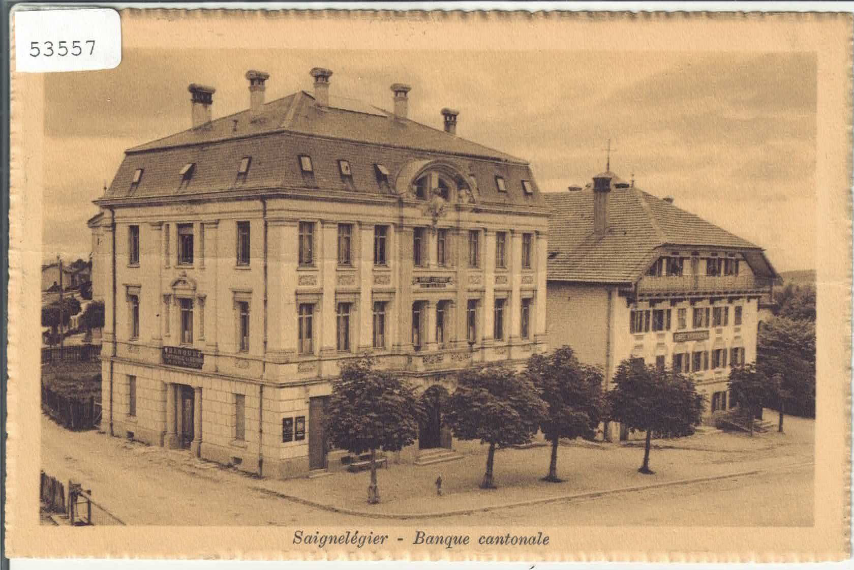 Cartes postales: Saignelegier - Banque cantonale – D'occasion à Ettingen par Kartenplanet