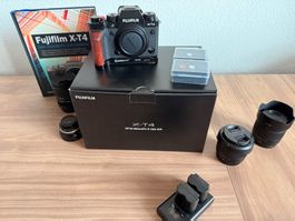 Neuwertige Fujifilm X -T4, 4 Objektive, Zubehör, Wert ca. 2k