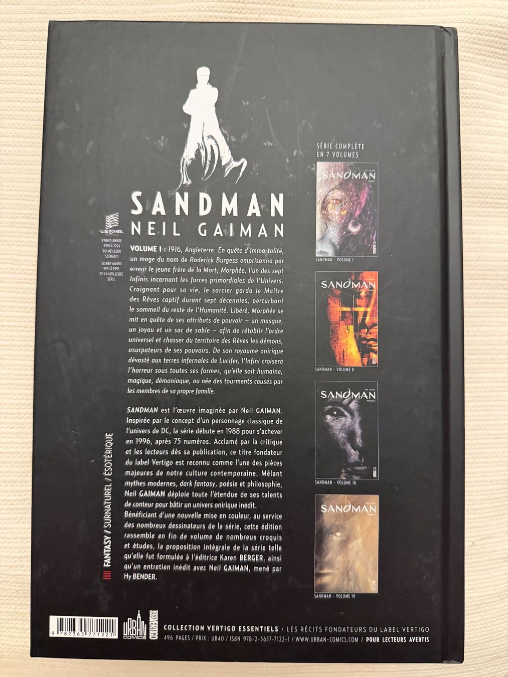 BD: Sandman Tome 1 TBE – D'occasion à Castagnola par pgo_7syd 1
