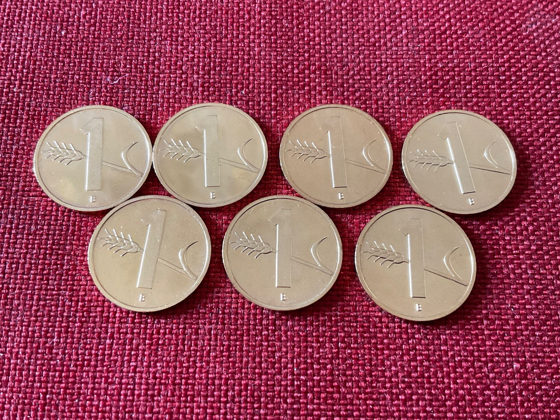 Tutti le monete: 7 Schweizer 1-Cent-Münzen von 1995 – Nuovo (secondo la descrizione) da Lugano venduto da Persepolis