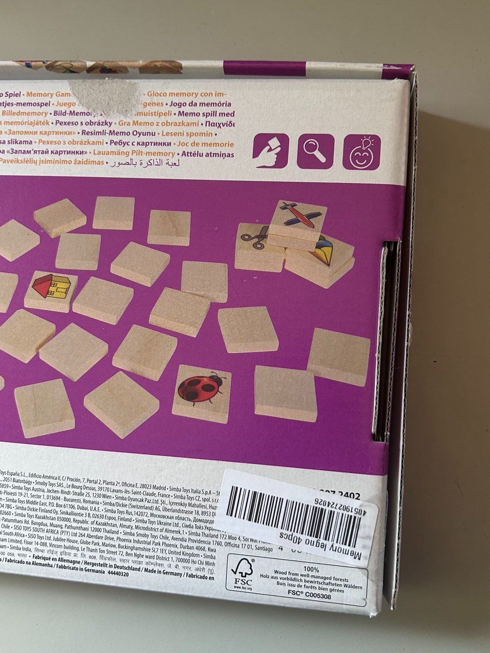 Eichhorn Giochi: Memory in legno della Eichhorn – Usato da Giubiasco venduto da LorisVale 2