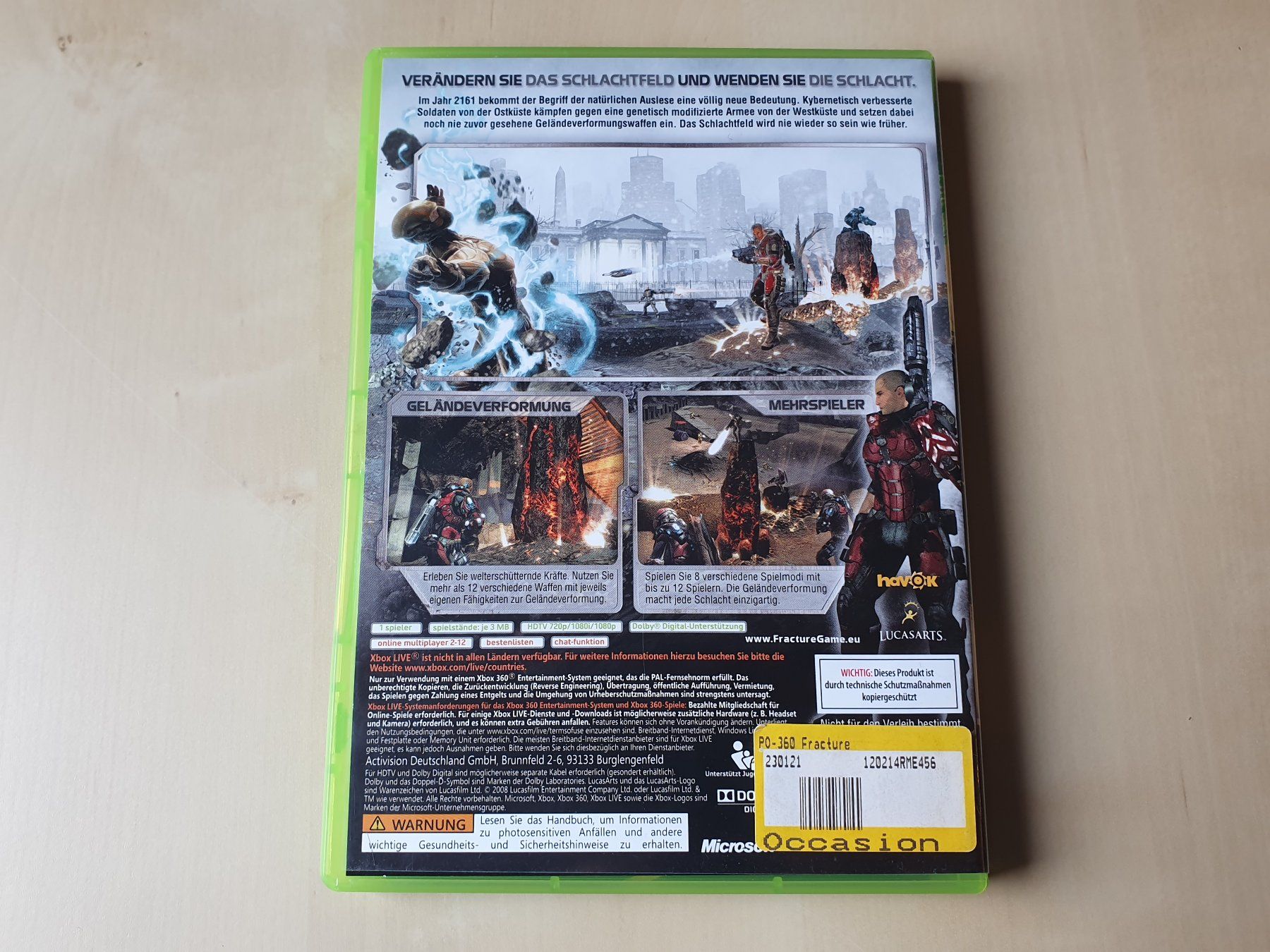 Microsoft Giochi: Fracture – Usato da Stansstad venduto da collectorsshop 1