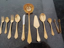 Besteckset Gold 70 Teilig Solingen18/10 Edelst. 23/24 Karat