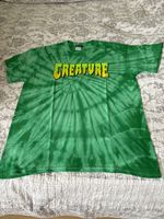 T-shirt Creature vert tie and dye taille L