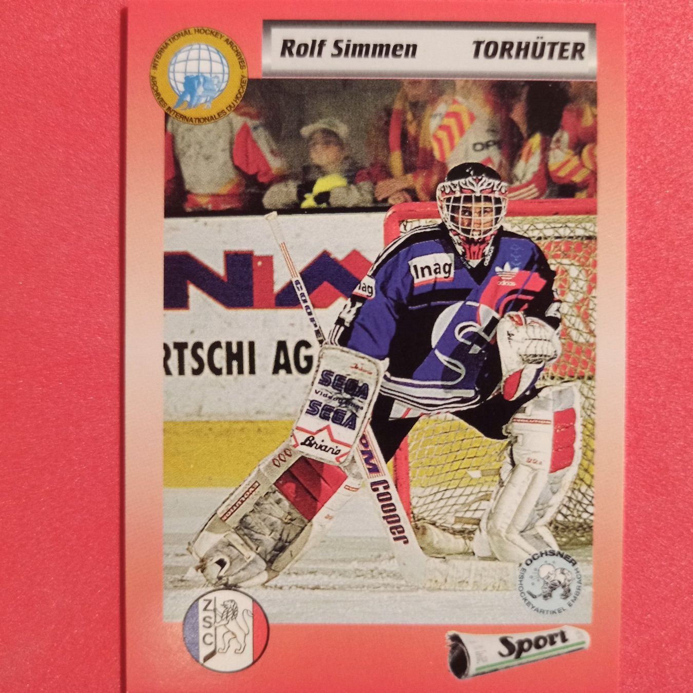 Carte collezionabili: Rolf Simmen - ZSC - 1993/94 – Usato da Dübendorf venduto da kb86_MOVIE