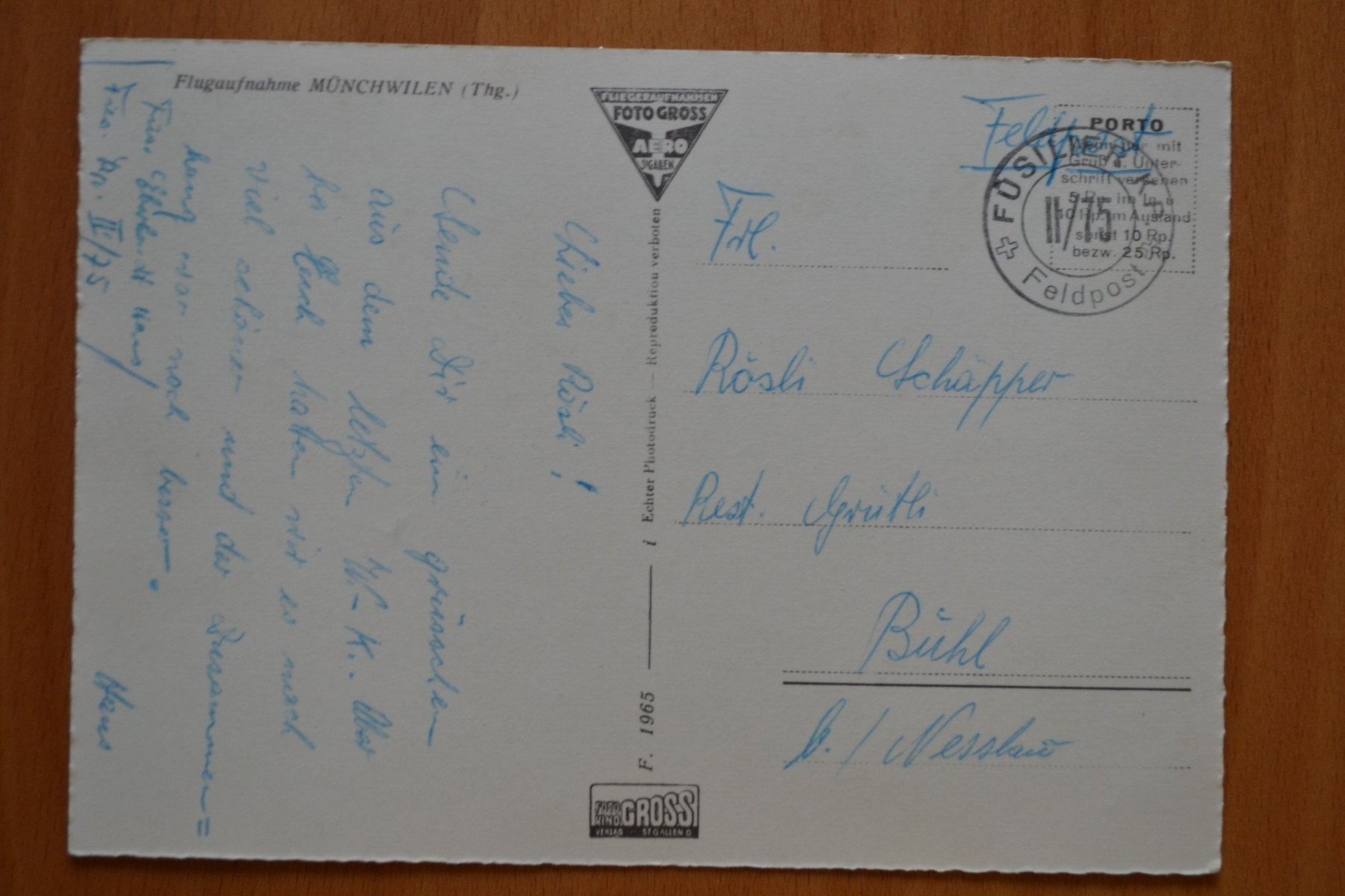 Cartoline postali: AK Münchwilen TG – Usato da Beinwil am See venduto da kajak55 1