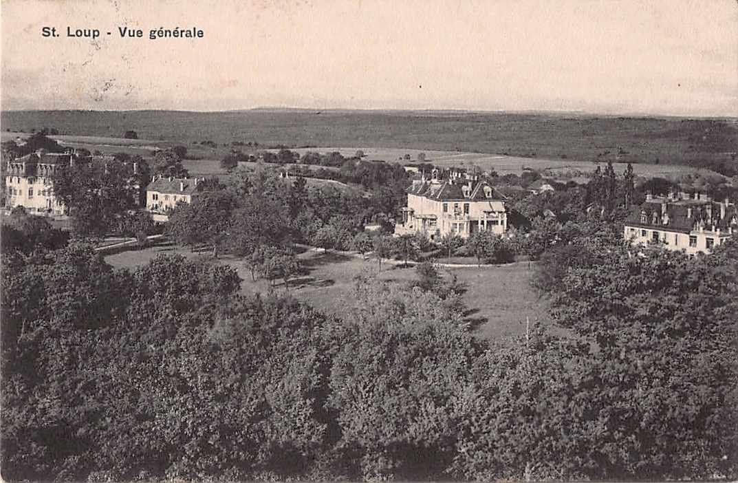 Cartoline postali: SOUVENIR de St. LOUP - Vue generale 1917 – Usato da Winterthur venduto da SchatzchischtliWinti