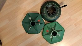 3 Christbaumständer grün gebraucht guter Zustand