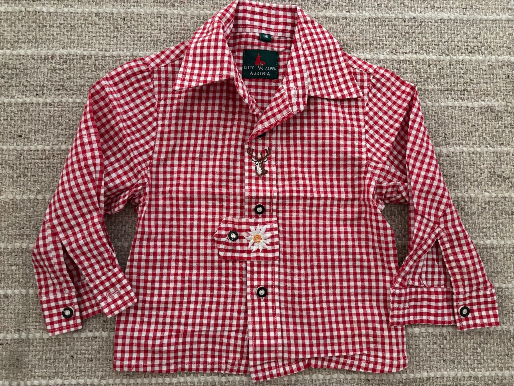 Camicie, T-shirt & Polo: Tracht: Folklore Hemd kariert, Gr.80 – Nuovo (secondo la descrizione) da Hergiswil NW venduto da MiTerwi