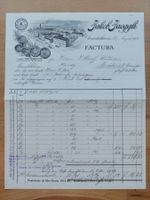 Alte Rechnung Briefkopf Lithographie Oberwinterthur 1912
