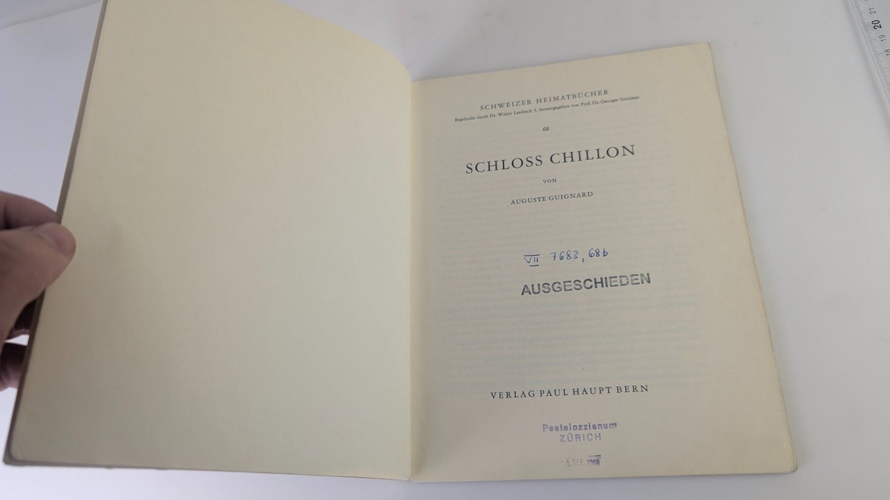 Libri: Schweizer Heimatbücher: Schloss Chillon 1964 – Usato da Zürich venduto da axolottchen 3