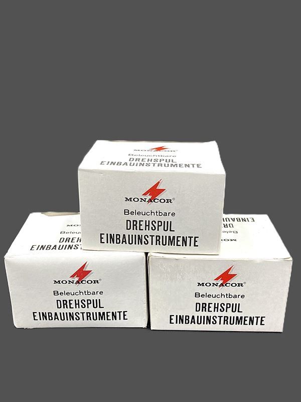 Monacor Misurare: MONACOR | Drehspul-Einbauinstrumente | 3 Stk. – Usato da Wittenbach venduto da Restwert_St-Gallen 1