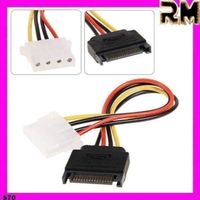 SATA 15 Pin  IDE 4 Pin Female Power Cabl