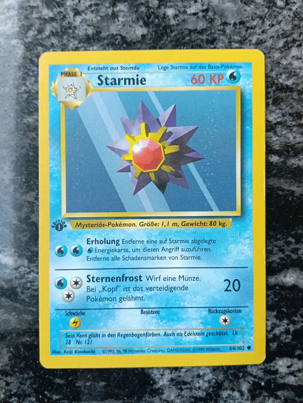 Pokémon Sammelbilder & Trading cards: Pokemon Base Set 1 Edition Starmie   – Gebraucht aus LEUZIGEN von mic_sdh5