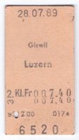 Billette Giswil - Luzern