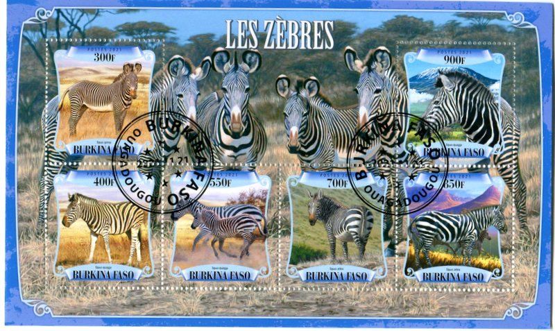 Alle Briefmarken: Block "Zebra". Burkina Faso – Neu und originalverpackt aus Basel von Butsch5