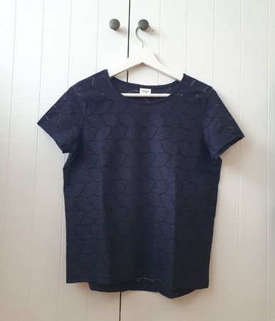 T-Shirt Spitze blau S/36 NEU