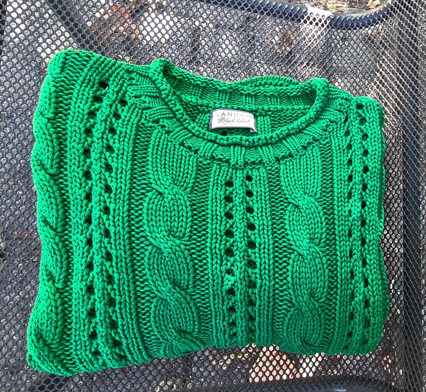 Maglioni & Felpe: Lanidor Black Label Pullover grün gestrickt Gr. S – Usato da Wettingen venduto da Mahariko 1