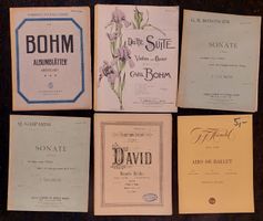 12 Notenhefte mit leichter Musik für Violine und Klavier