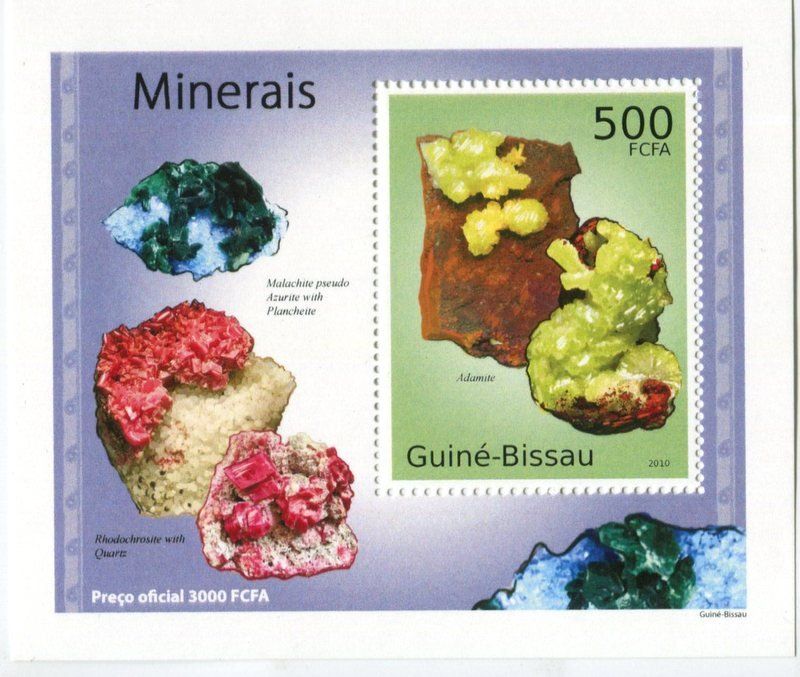 Tous les timbres: Block "Minerale". Guinea-Bissau. – Neuf avec emballage d'origine à Basel par Butsch5