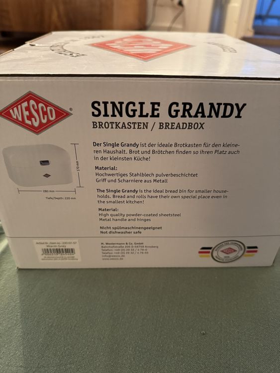 Wesco Brotkasten Single Grandy 2
