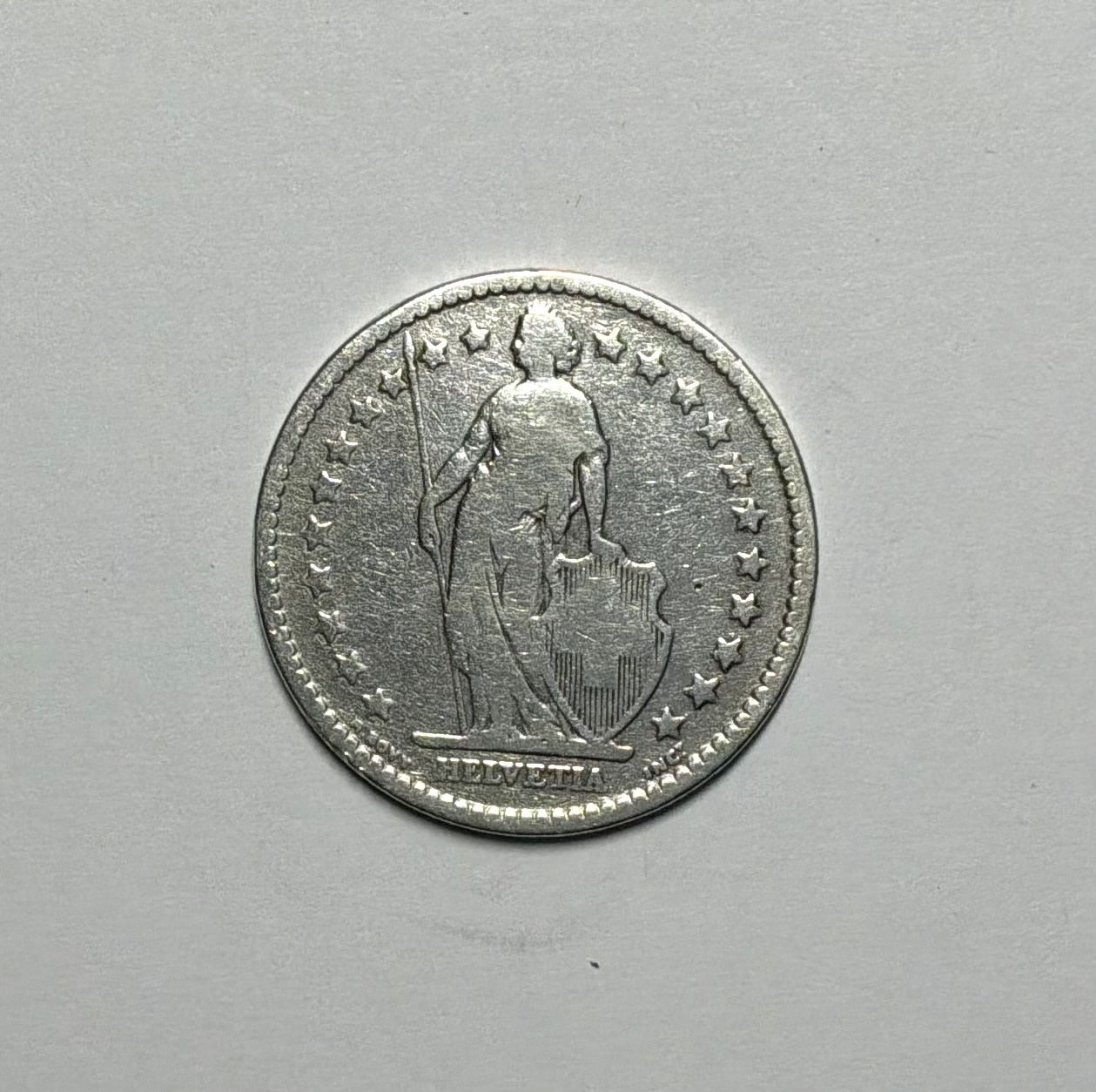 Tutti le monete: 2 Franken Münze Schweiz 1879 – Usato da Pfäffikon ZH venduto da cwal01 1