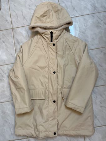 Mädchen Winterjacke ZARA beige Grösse 140 guter Zustand
