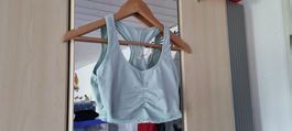 Sommer Top Gr. S mintfarben Spitze neuwertig