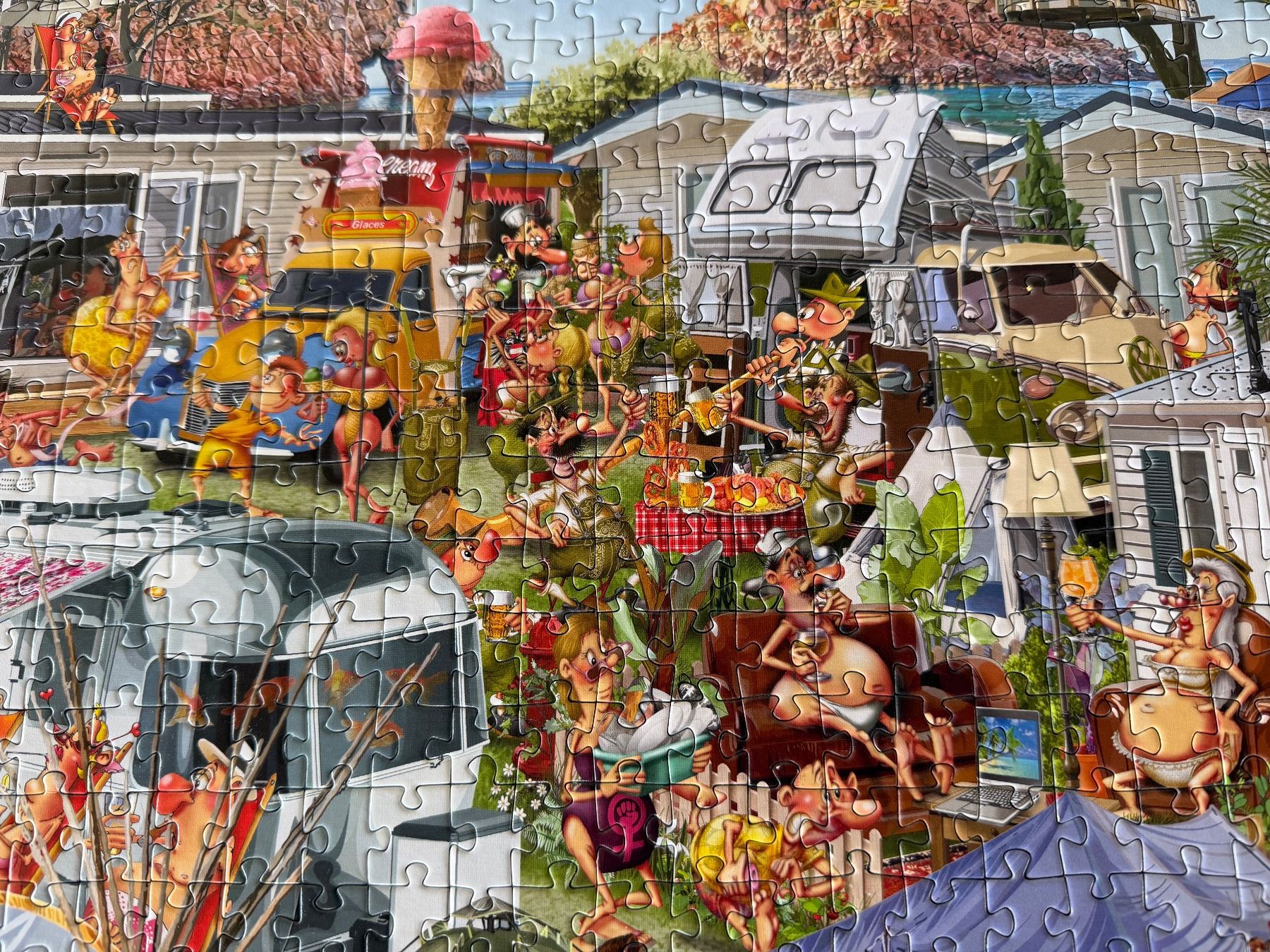 Puzzle: Puzzle Campingplatz Piatnik 1000tlg. – Usato da Schönenberg ZH venduto da zeit8geist 1