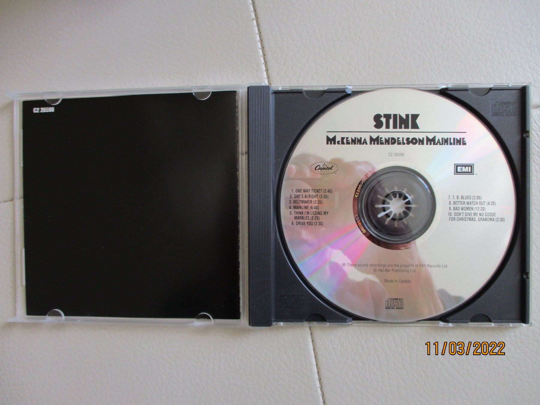 CD: McKenna Mendelson Mainline – Stink – Usato da Liestal venduto da Disc-Point 1