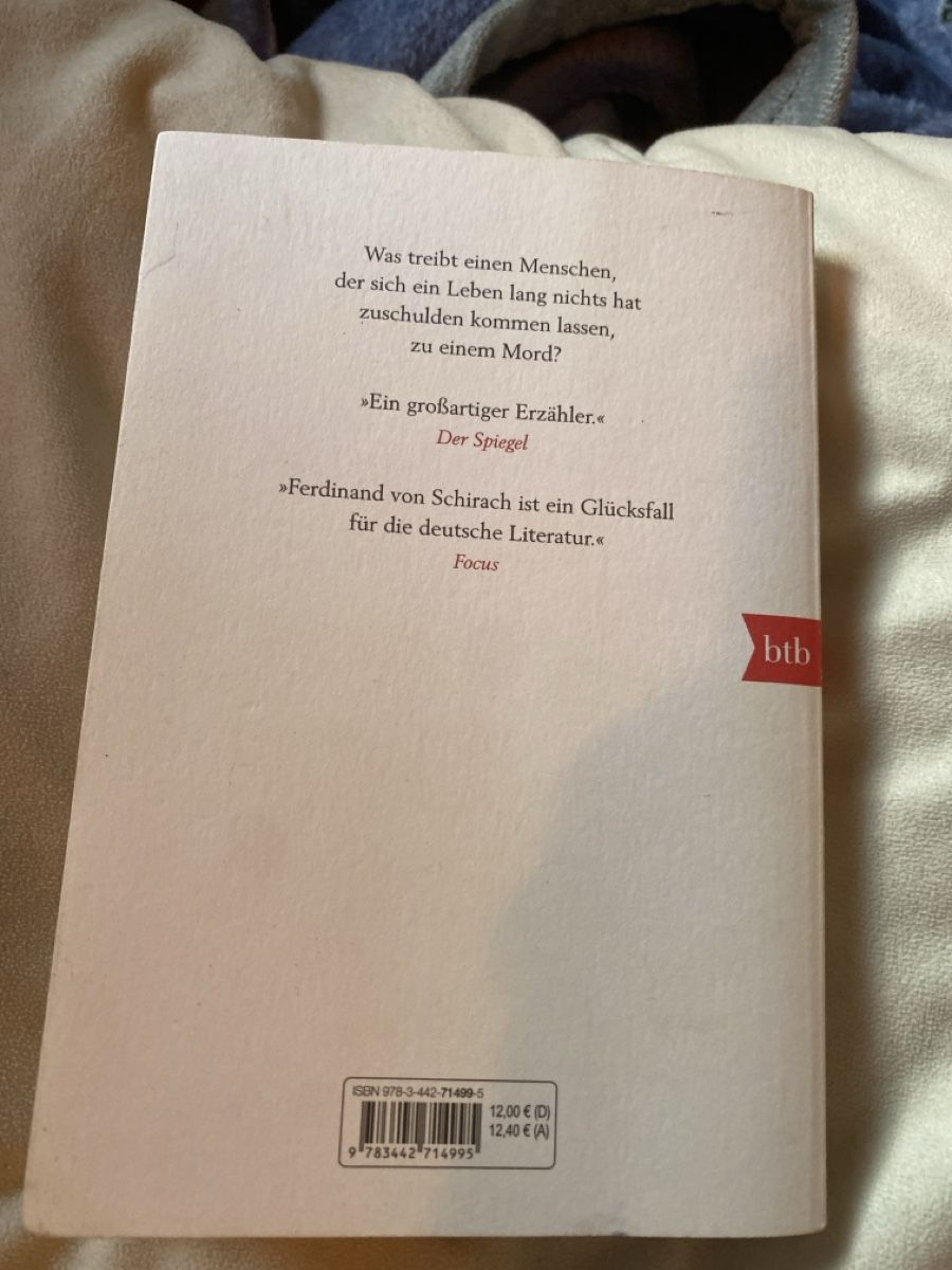 Libri: Ferdinand von Schirach - Der Fall Collini, Roman – Nuovo (secondo la descrizione) da Walde AG venduto da Hanutta 1