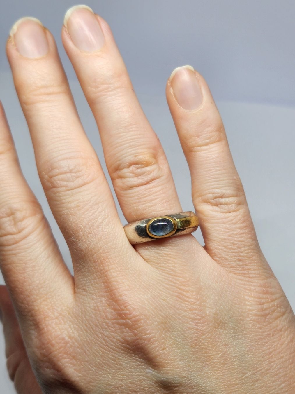 Ringe: Handgefertigter Silberring 925 mit blauem Saphir, Grösse 51 – Gebraucht aus St. Gallen von GIULESGG 6