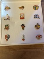 Sugus Pins Set 12 Stück mit Box in gutem Zustand