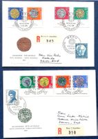 1962 -1964 Pro Patria Alte Schweizer Münzen R- FDC mit TABS