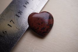 Mahagoni Obsidian       Herz  ca2cm   inkl porto