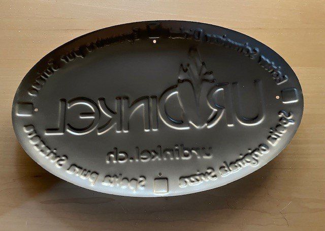 Insegne: Blechschild "Echter Schweizer Dinkel" – Nuovo e nell'imballaggio originale da Adligenswil venduto da Decor-Tech 1