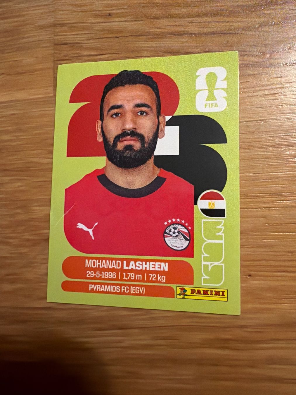 Panini Carte collezionabili: Panini EGY 14 Mohanad Lasheen – Nuovo (secondo la descrizione) da Zürich venduto da bel5