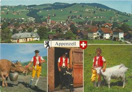4-Bilder Ansichtskarte  Appenzell