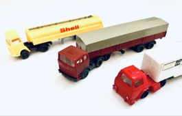 3x LKW mit SHELL Tankwagen in SPUR N