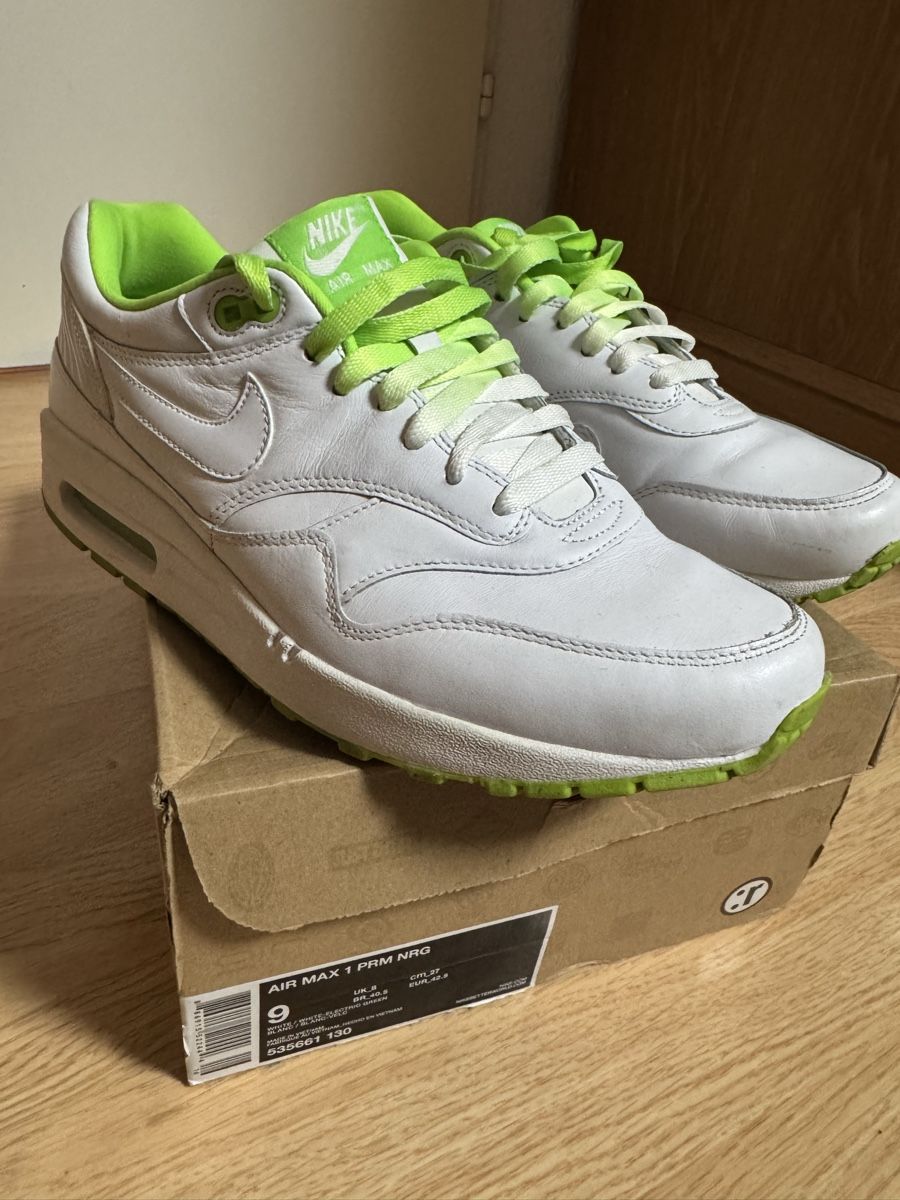 Nike Scarpe da uomo: Nike Air Max 1 weiss/grün – Usato da Fislisbach venduto da PR-Trade