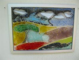 Landschaftsbild Schmelzglaskunst