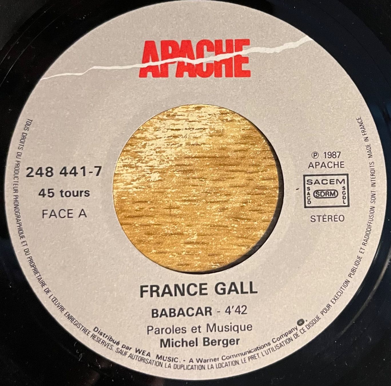 Schallplatten: FRANCE GALL - BABACAR – Gebraucht aus Bussigny von vinyl-pas-cher 2