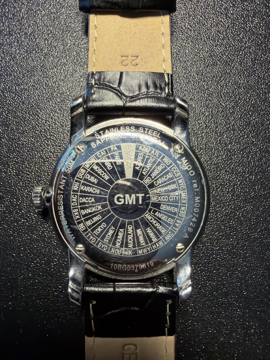 Mido Orologi: Mido Baroncelli GMT Automatic Worldtimer – Schweizer Automat – Usato da Buchs AG venduto da yhu_hlh8 4
