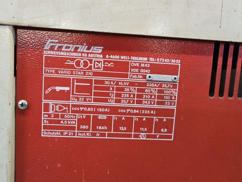 Fronius Sechy Vario-Star 210 Schweissgerät (Gebraucht) in Hirzel für ...